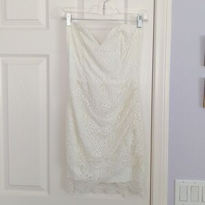 Lulus Lace Overlay Strapless Mini Dress Size Medium